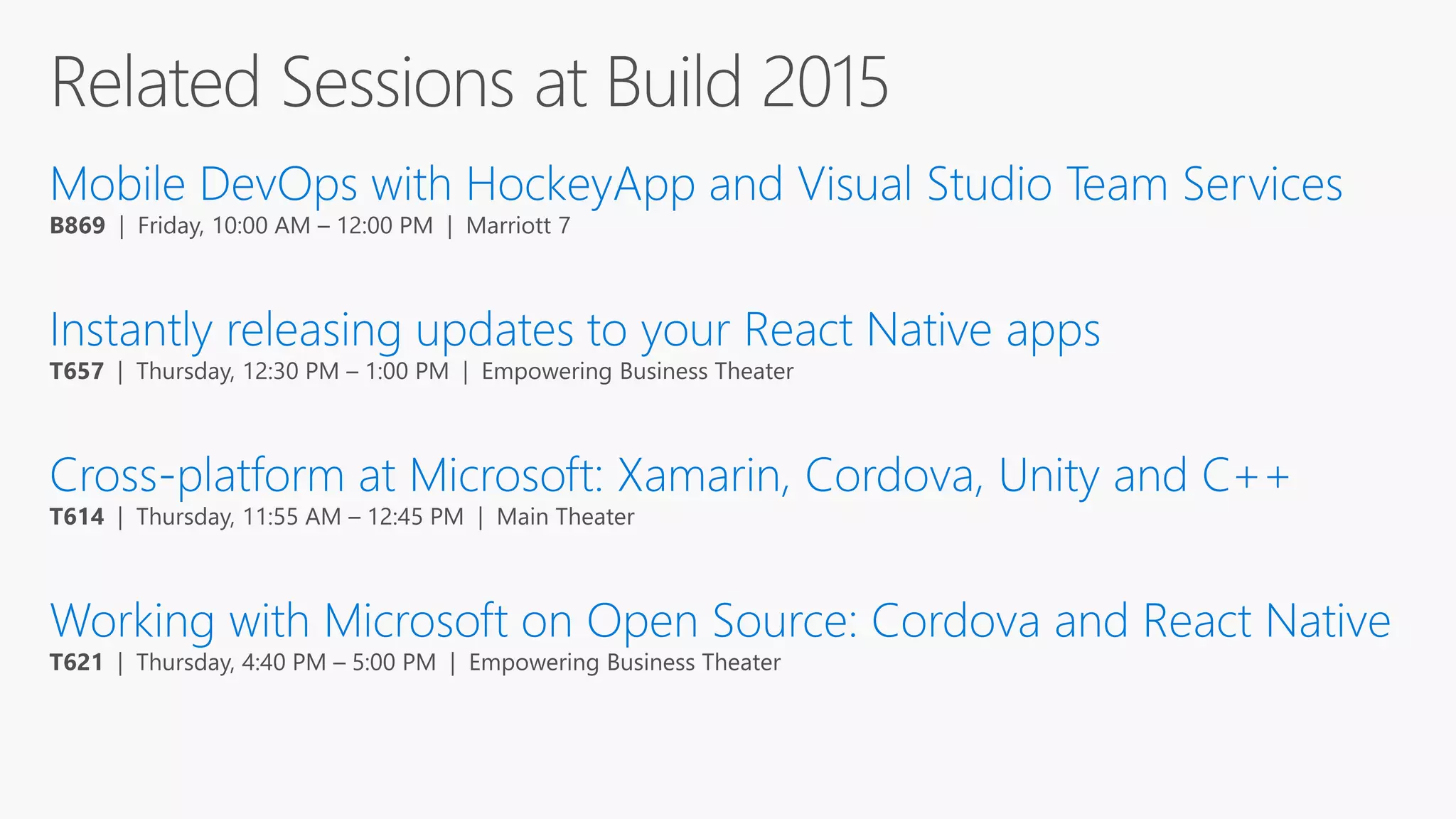 Build 2016 - B835 - Cross-Platform Mobile with Cordova and Ionic Framework