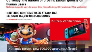 Confidential / / Part of F5
Currently, the burden of proving known good is on
human users
Confidential
Nintendo suggests u...