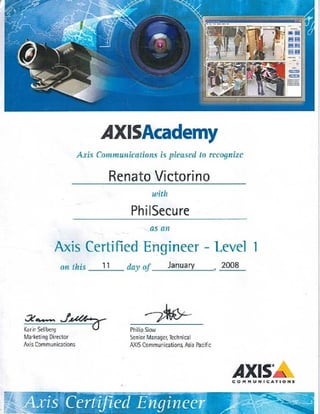Certificate-Axis