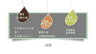 ʲô REACH 
棿
ʲô SVHC 

01

̽
02 
03

µս
ע
Ϲ

 