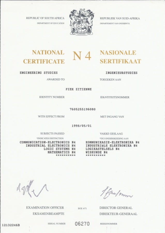 N4 Certificate HD n4-certificate-hd