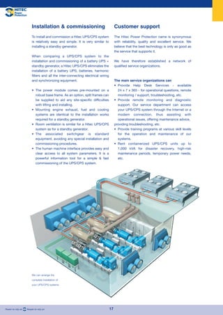 Hitec Brochure Diesel UPS-CPS Engels | PDF