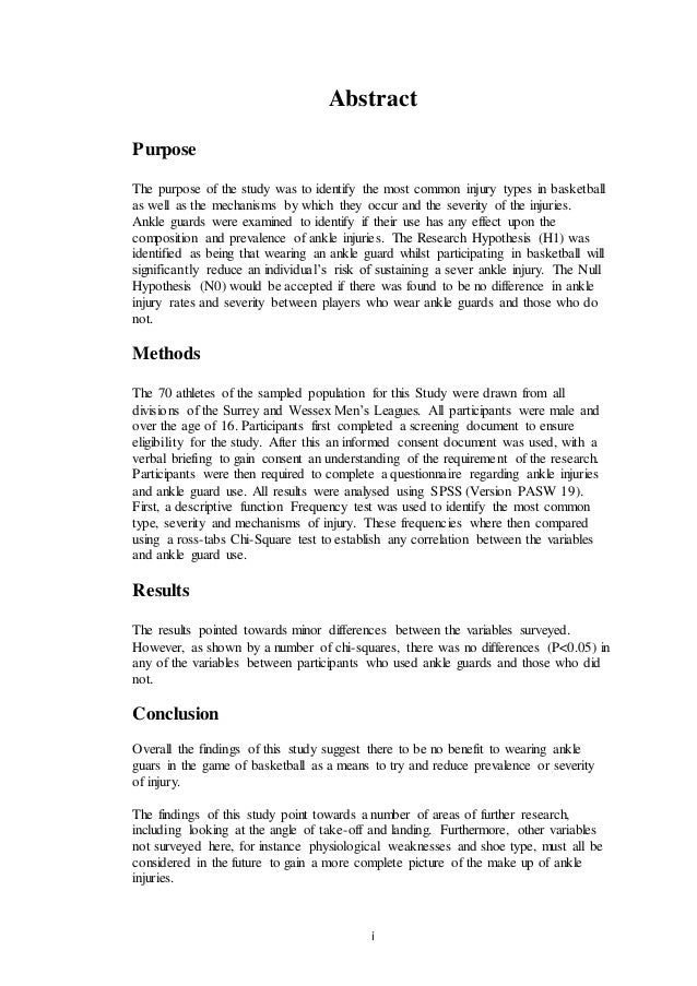 Dissertation proposal bsc hons
