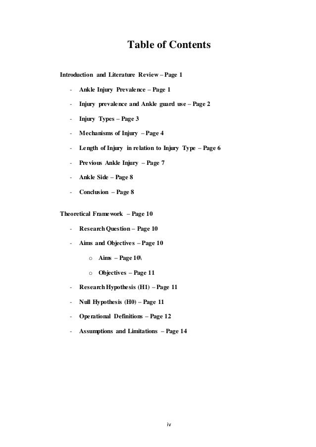 Dissertation proposal bsc hons