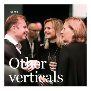 Events
Other
verticals
 