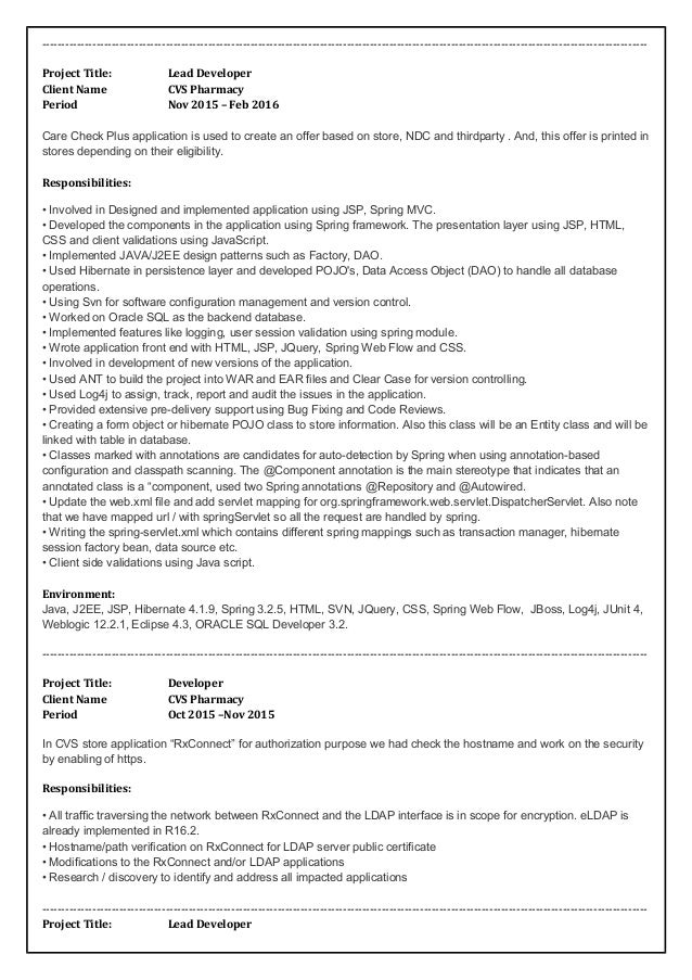 j2ee jsp resume