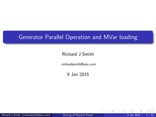 Mvar Generator Parallel Generation and MVars | PDF