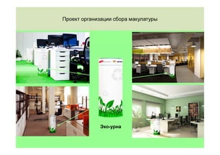 Проект организации сбора макулатуры




             Эко-урна
 