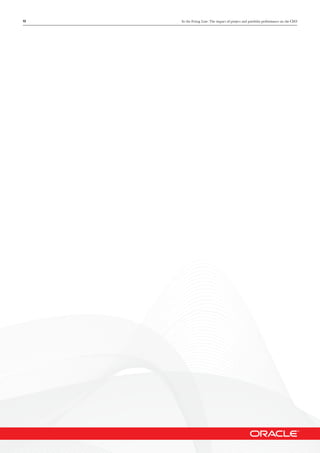 13 In the Firing Line: The impact of project and portfolio performance on the CEO
 