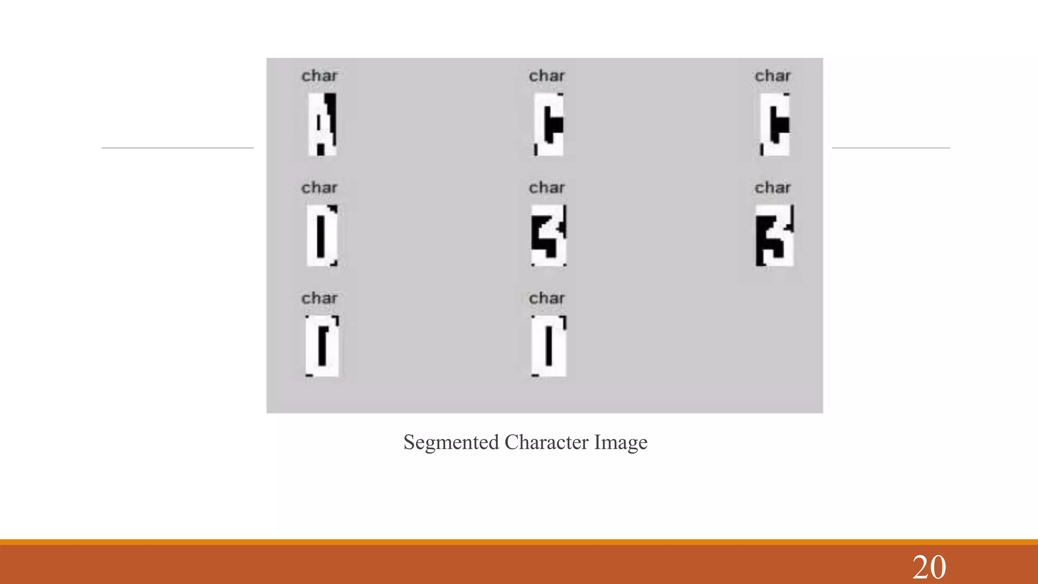 Segmented Character Image
20
 
