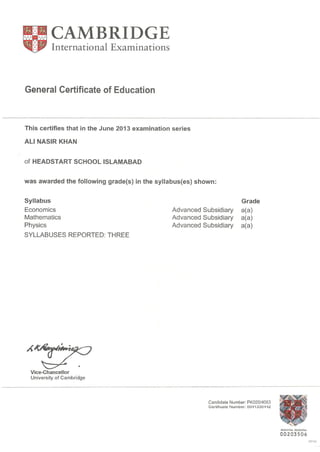 certificates part 1
