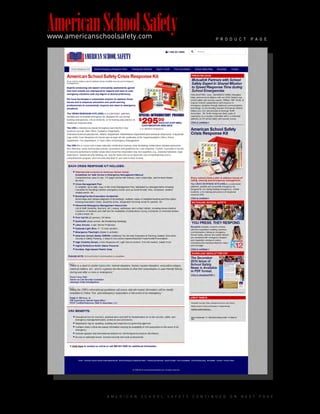 P R O D U C T P A G E
A M E R I C A N S C H O O L S A F E T Y C O N T I N U E D O N N E X T P A G E
AmericanSchoolSafetywww.americanschoolsafety.com
 