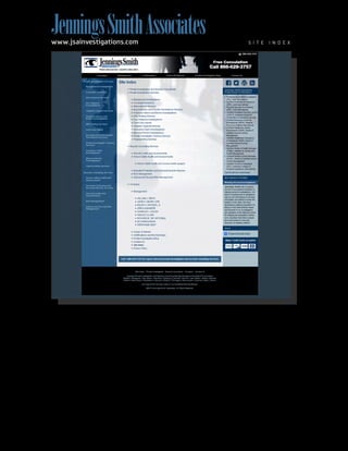 JenningsSmithAssociateswww.jsainvestigations.com S I T E I N D E X
 