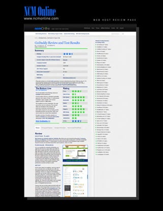 W E B H O S T R E V I E W P A G E
NCMOnlinewww.ncmonline.com
 