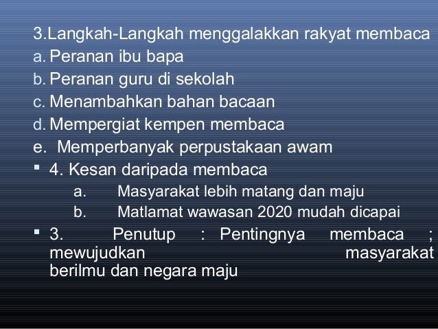 Contoh Karangan Wawasan 2020 - Pomegranate Pie