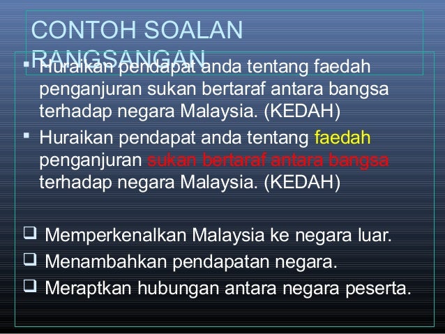 Contoh Soalan Spm Sains Sukan - Selangor m