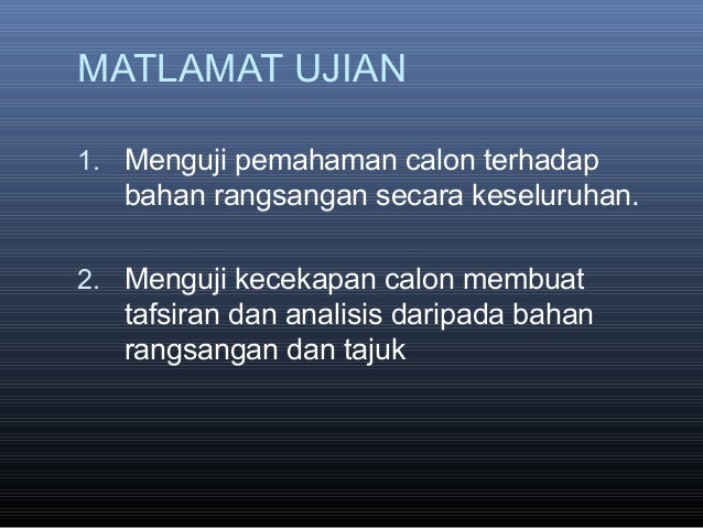 Teknik Menjawab Bahasa Melayu Kertas 1 SPM