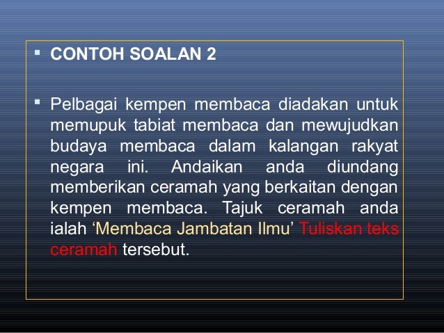 Contoh Ceramah Untuk Kempen - James Horner Unofficial