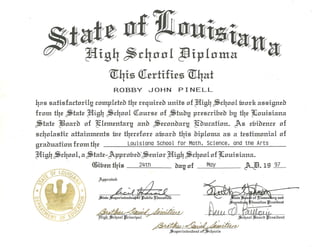 Rob Pinell - Diploma