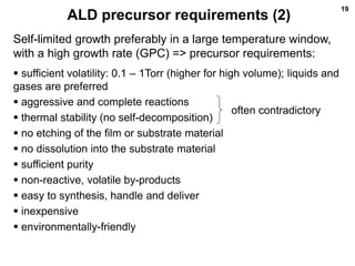 ALD for semiconductor applications_Workshop2010 | PPTX
