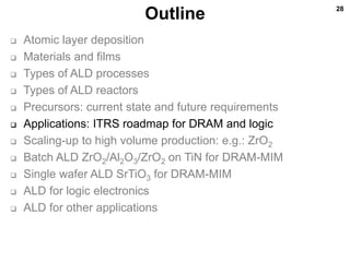 ALD for semiconductor applications_Workshop2010 | PPTX