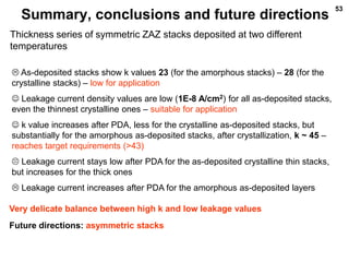 ALD for semiconductor applications_Workshop2010 | PPTX