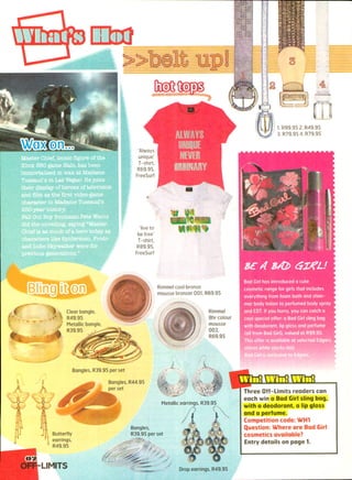 OFF LIMITS NOVEMBER DECEMBER 2007