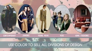 USE COLOR TO SELL ALL
CATEGORIES OF MERCHANDISE
 
