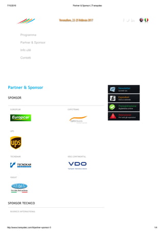 Partner & Sponsor  Transpotec