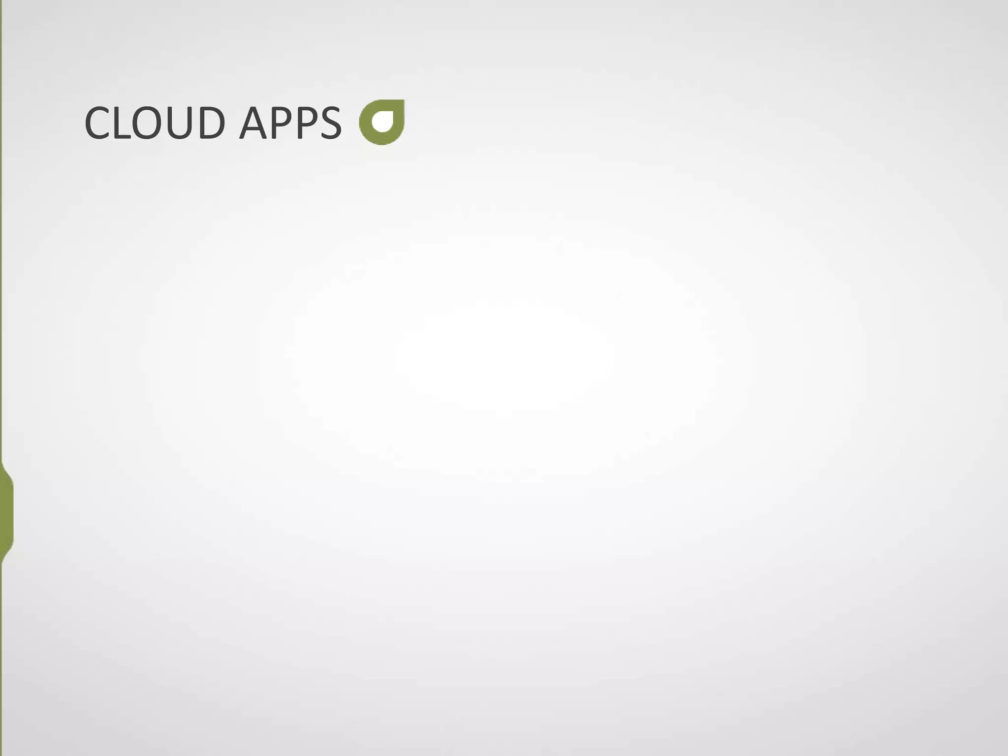 CLOUD APPS
 