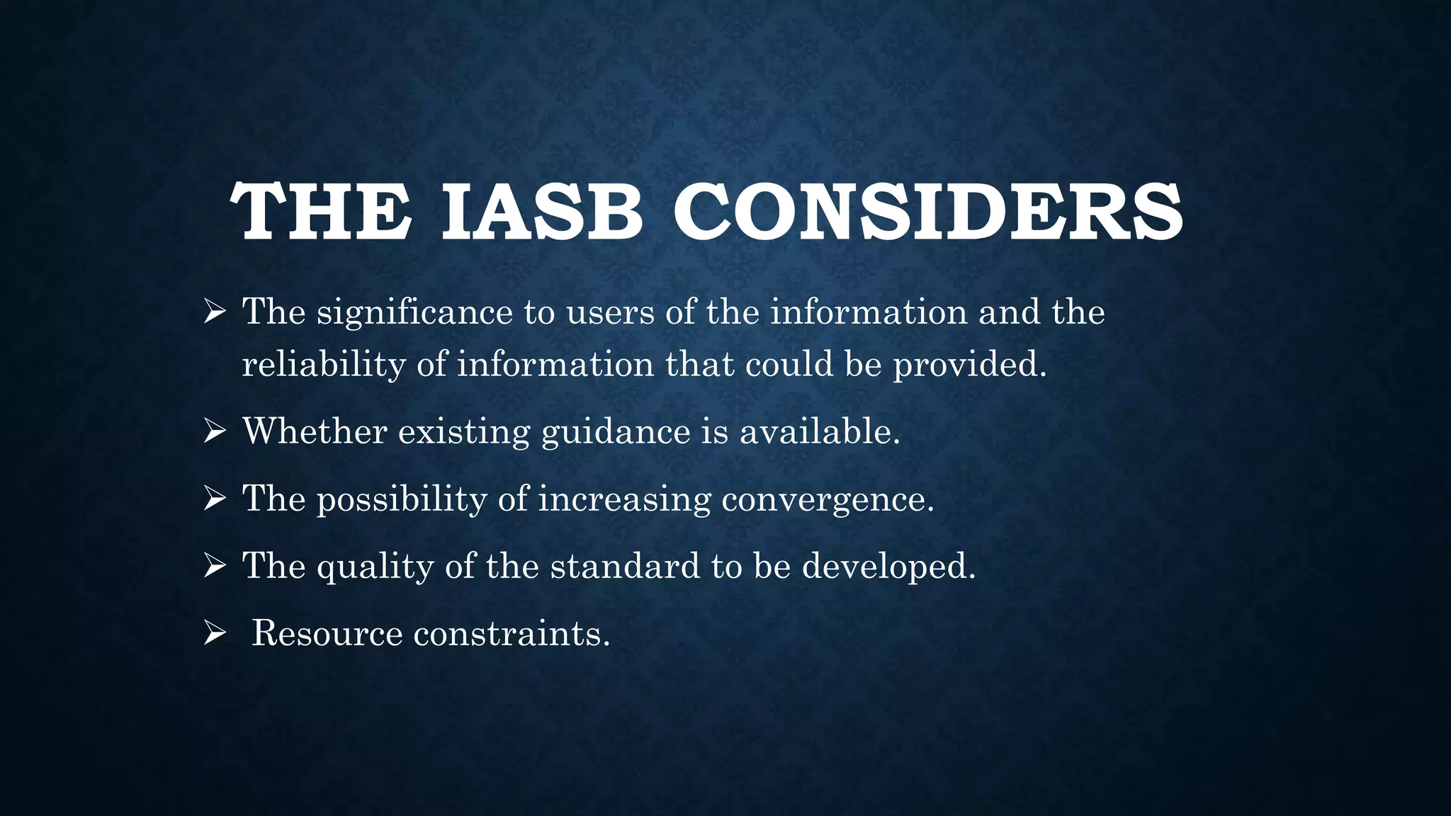 IFRS Development | PPTX | Business Accounting & Finance | Business