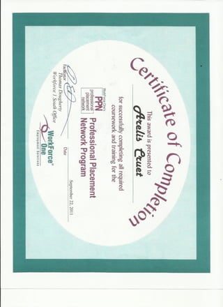 Certificate PPNP