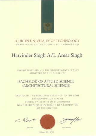 Curtin University of Creative Technology Degree