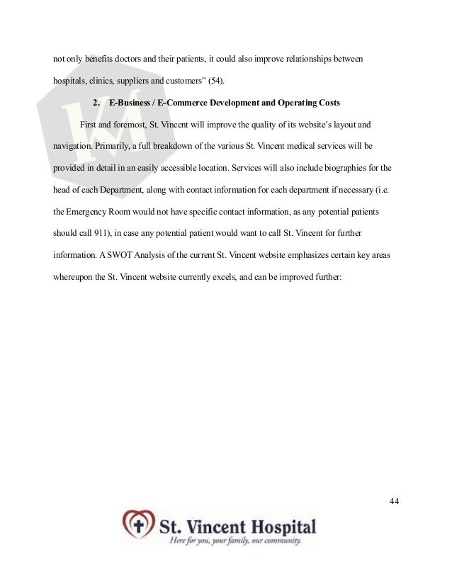 st vincent hospital management plan final st vincent doctors note