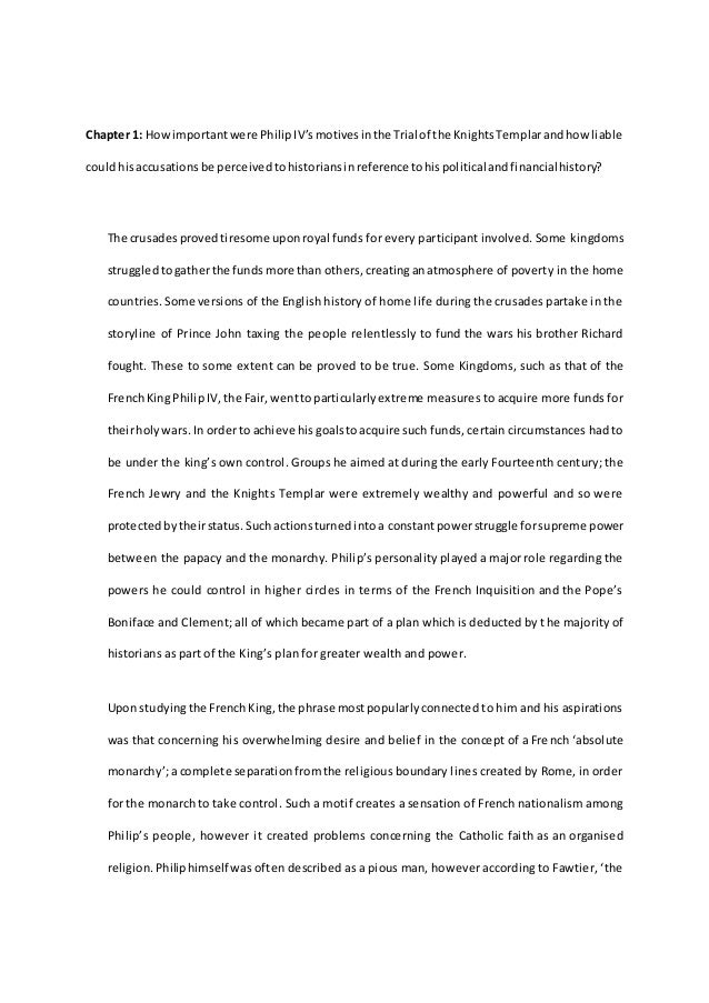 Knights templar thesis image