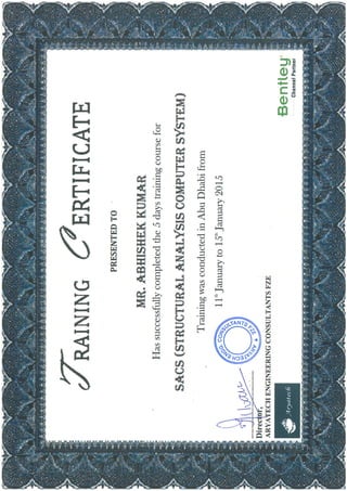 Offshore certificate