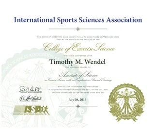 ISSA Diploma