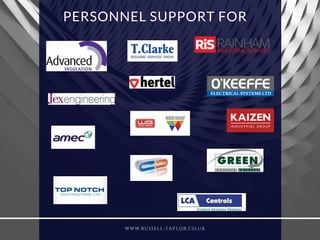 WWW.RUSSELL-TAYLOR.CO.UK
PERSONNEL SUPPORT FOR
 