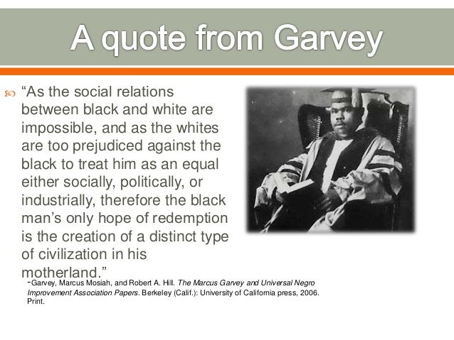 Marcus garvey essay
