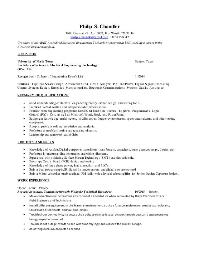 ee resume oncor ee resumes