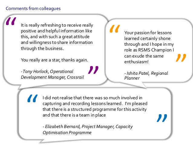 Group presentation feedback example picture