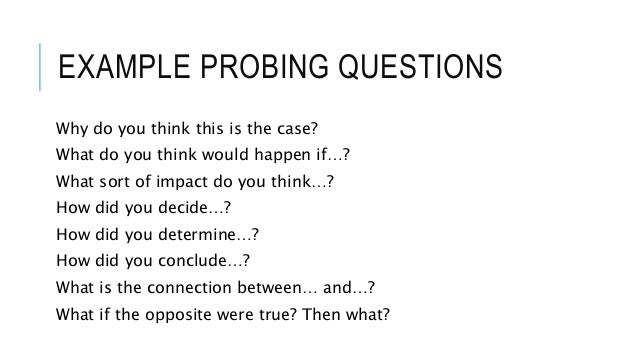 Use Of Probing Questions use-of-probing-questions