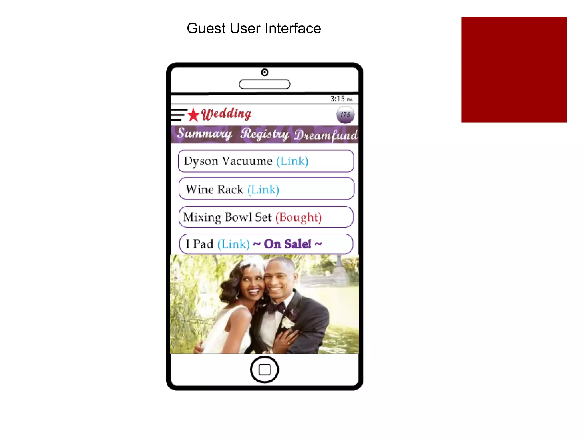 Guest User Interface
 