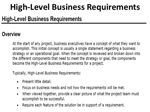 business requirements functional and non functional