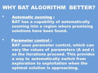 BAT Algorithm | PPTX
