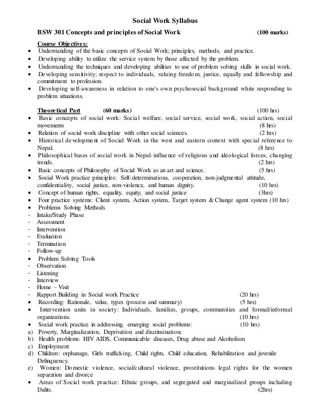 Syllabus for course work of phd