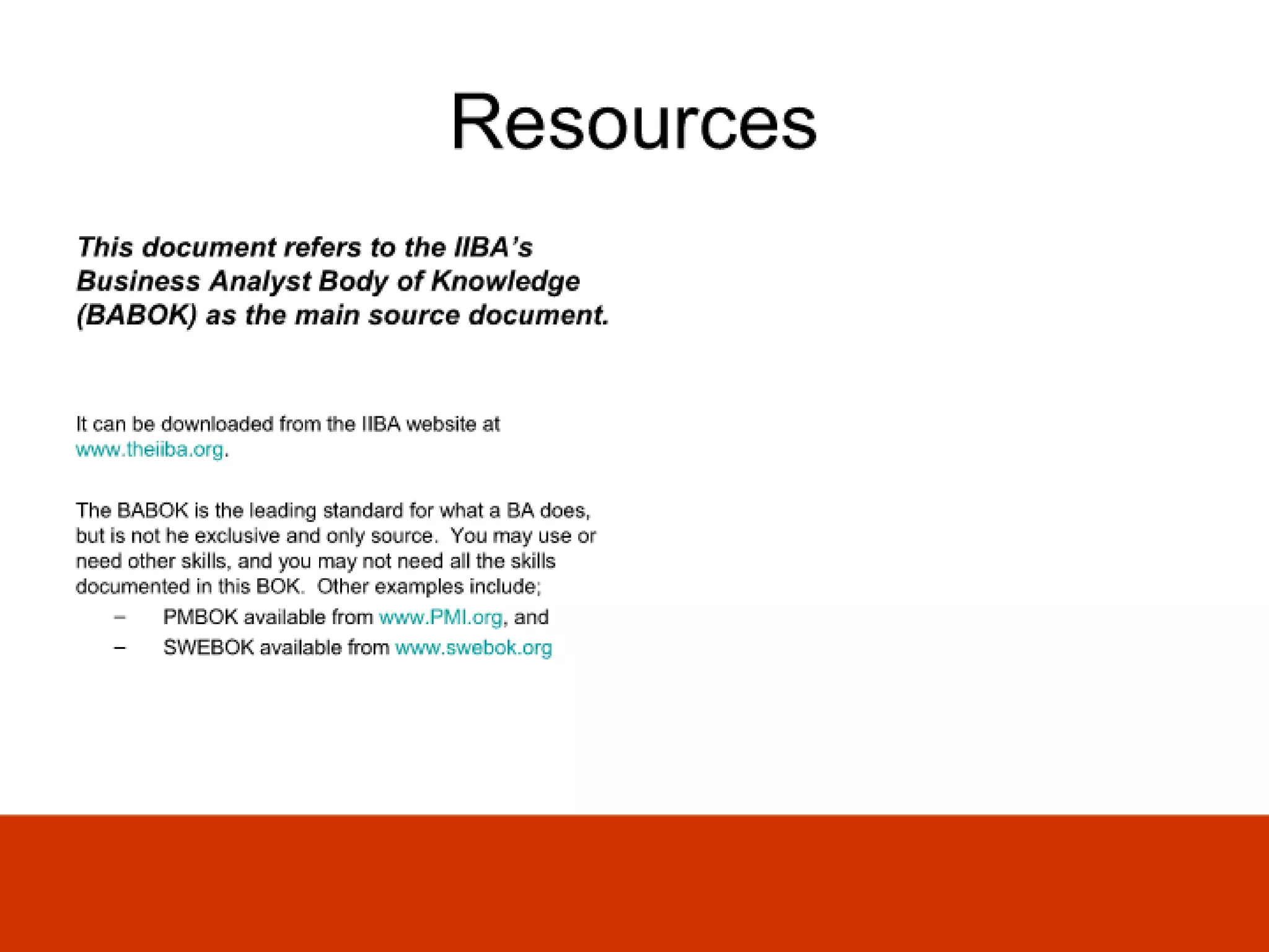 Ba Skills And Knowledge Audit