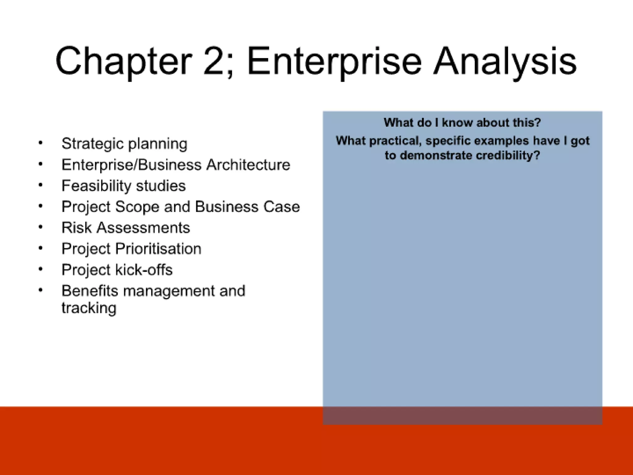 Ba Skills And Knowledge Audit