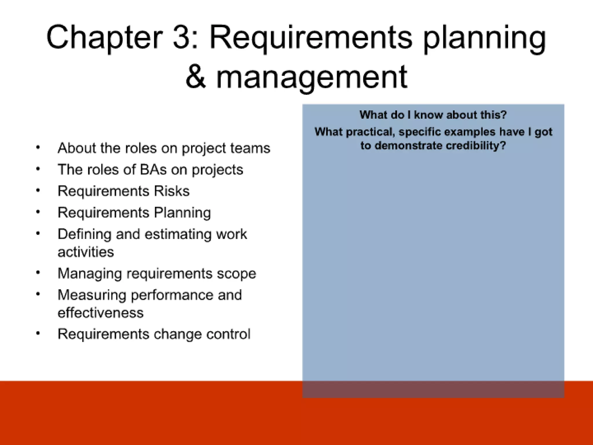 Ba Skills And Knowledge Audit