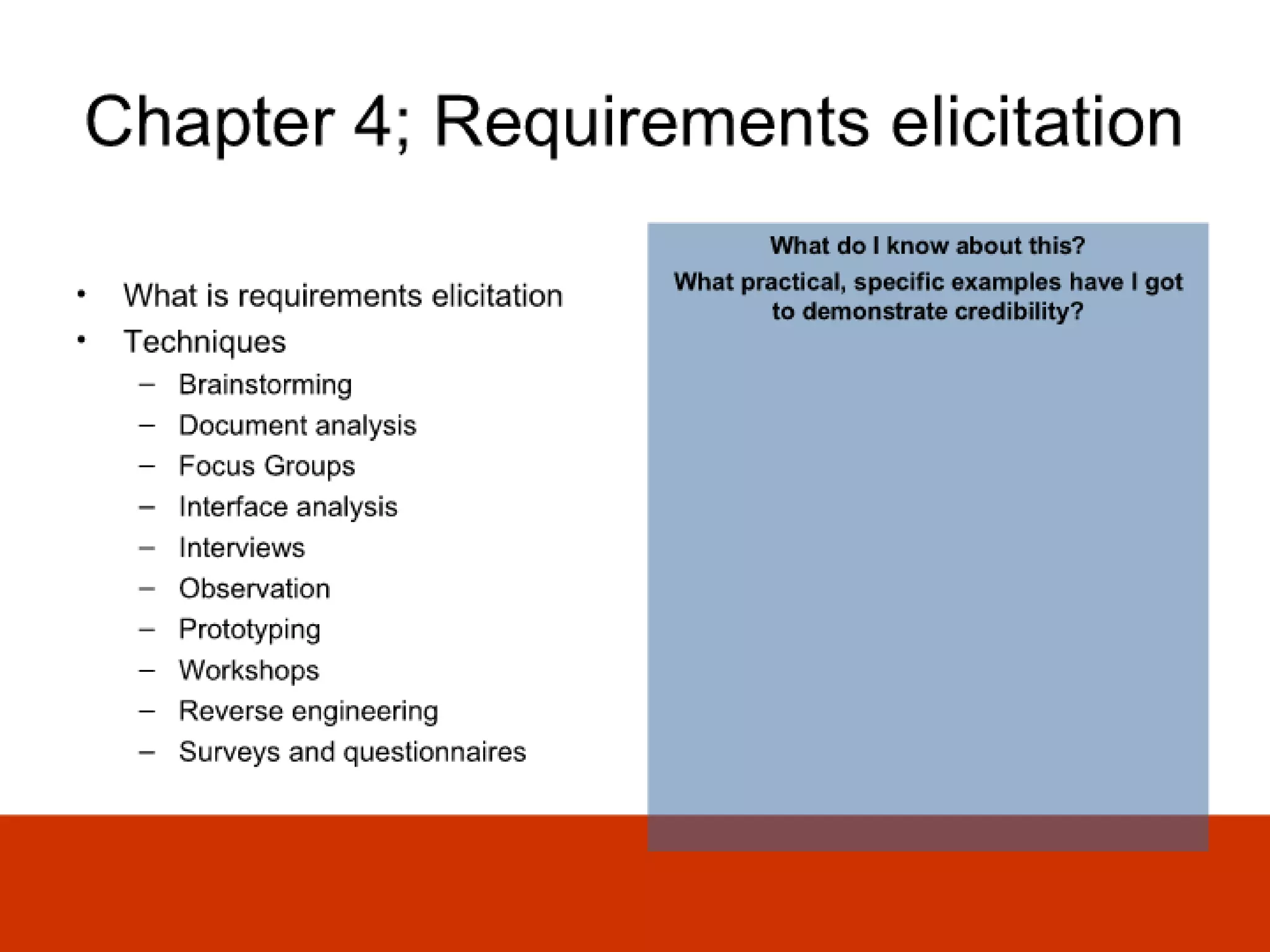 Ba Skills And Knowledge Audit